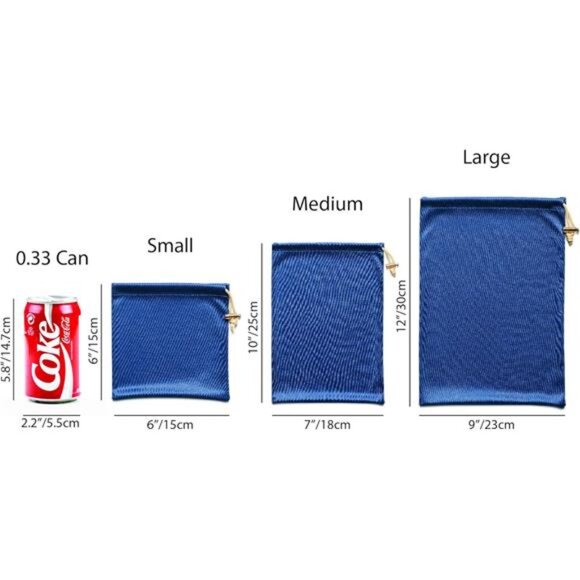 Set of Adult Game Toys Microfiber Drawstring Storage Bags (3 size set) - Picture 2 of 7